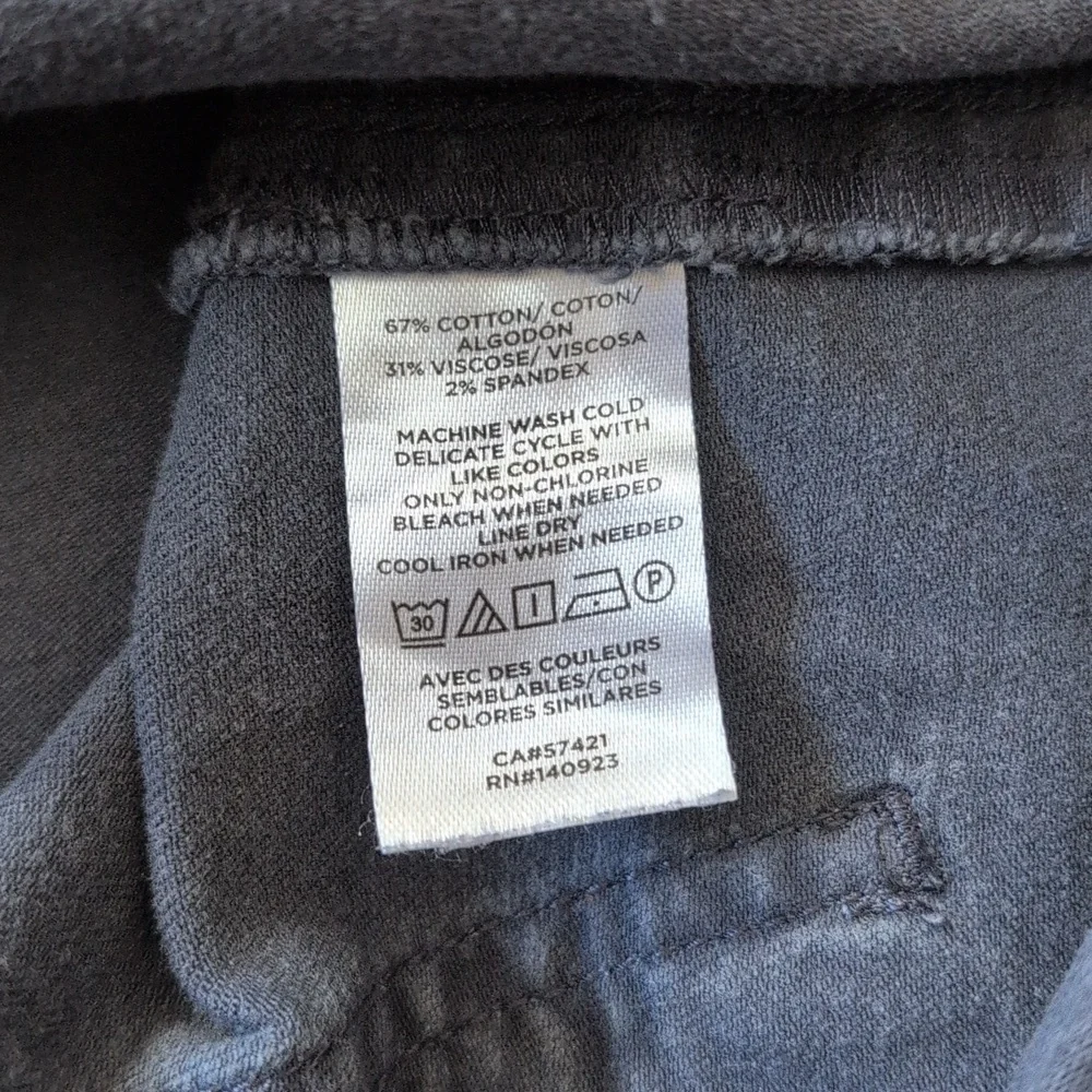 Loft Outlet Straight Crop Black Jeans Size 6 - Picture 8 of 8